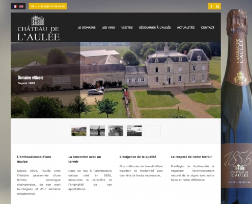 Site web du Château de l'Aulée